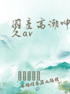 国产高潮呻吟久久av