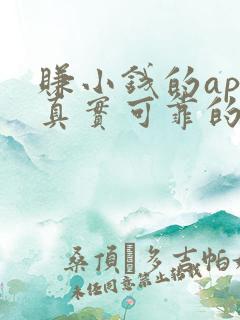 赚小钱的app真实可靠的