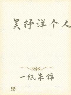 吴抒洋个人简介