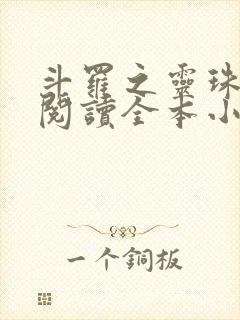 斗罗之灵珠神剑阅读全本小说