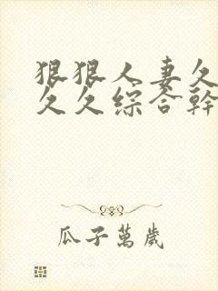 狠狠人妻久久久久久综合干