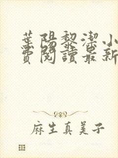 叶阳黎洁小说免费阅读最新章节更新时间