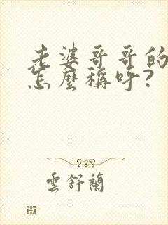 老婆哥哥的儿子怎么称呼?