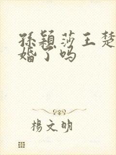 孙颖莎王楚钦结婚了吗