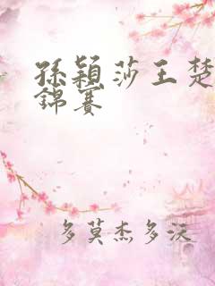 孙颖莎王楚钦亚锦赛