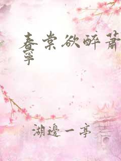 春棠欲醉萧厌棠宁