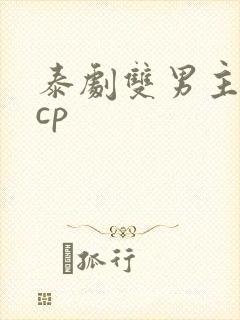 泰剧双男主腐剧cp