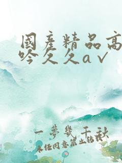 国产精品高潮呻吟久久a√