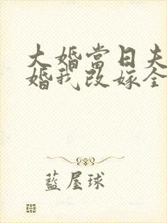 大婚当日夫君逃婚我改嫁全