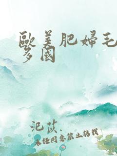 欧美肥妇毛多水多国