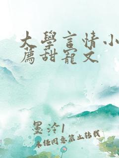 大学言情小说推荐甜宠文