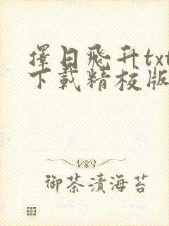 择日飞升txt下载精校版