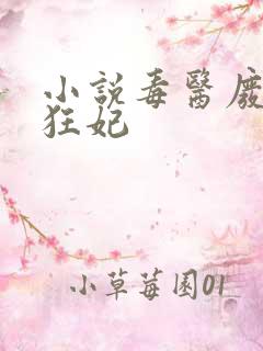 小说毒医废材小狂妃