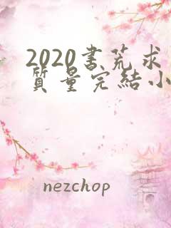 2020书荒求质量完结小说