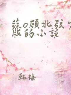 苏o顾北弦完结版的小说