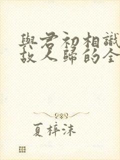 与君初相识犹似故人归的全诗