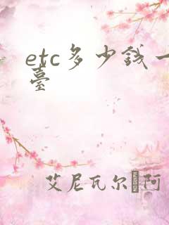 etc多少钱一台