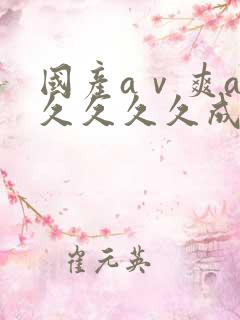 国产aⅴ爽av久久久久成