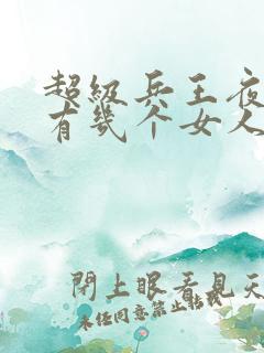 超级兵王夜风武有几个女人