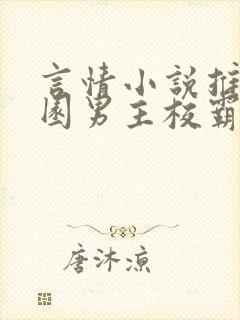 言情小说推荐校园男主校霸