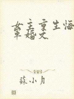 女主重生悔过的军婚文