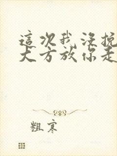 这次我没挽留就大方放你走吧是什么歌