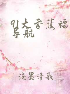 91大香蕉福利导航