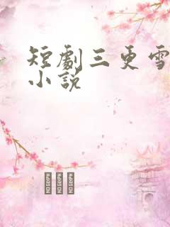 短剧三更雪原著小说