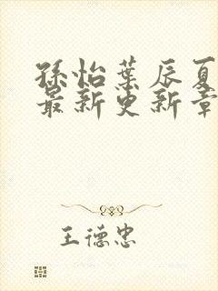 孙怡叶辰夏若雪最新更新章节免费阅读