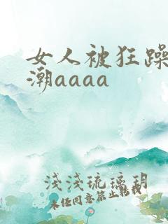 女人被狂躁到高潮aaaa