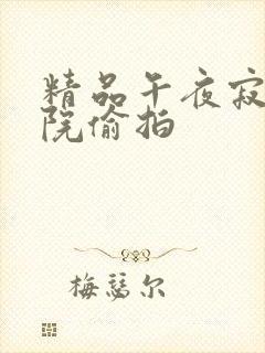 精品午夜寂寞影院偷拍