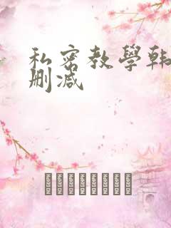 私密教学韩漫未删减