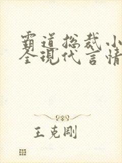 霸道总裁小说大全现代言情