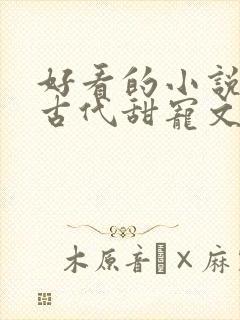 好看的小说言情古代甜宠文