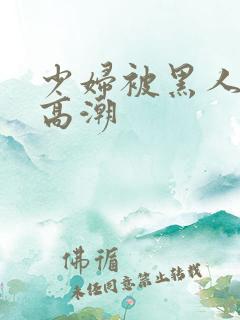 少妇被黑人插入高潮