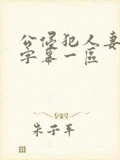 公侵犯人妻中文字幕一区