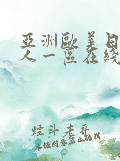 亚洲欧美日韩成人一区在线