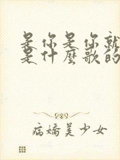 是你是你就是你是什么歌的歌词