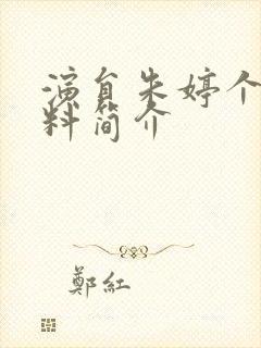 演员朱婷个人资料简介