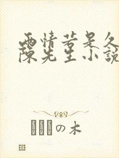 两情若是久长时陈先生小说