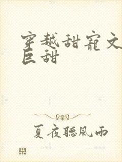 穿越甜宠文推荐巨甜