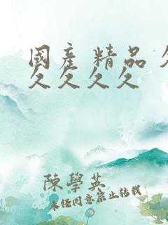 国产 精品 久久久久久