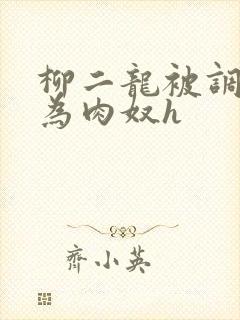 柳二龙被调教沦为肉奴h