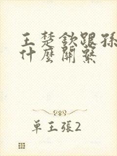 王楚钦跟孙颖莎什么关系