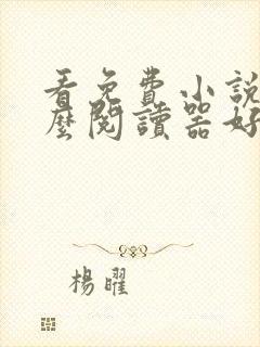 看免费小说用什么阅读器好