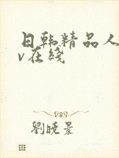 日韩精品人妻av在线