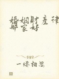 婚姻财产律师去哪家好