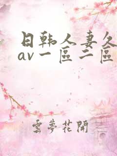 日韩人妻久久久av一区二区