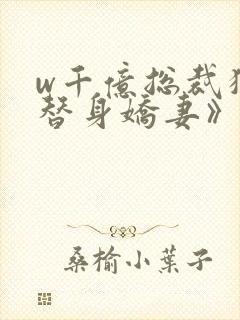 w千亿总裁独宠替身娇妻》