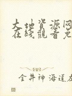 大地资源网中文在线观看免费